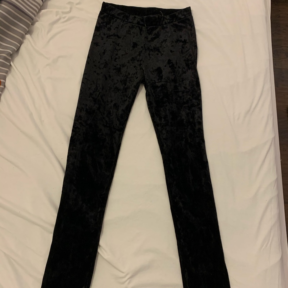 GIRLS VELVET LEGGINGS